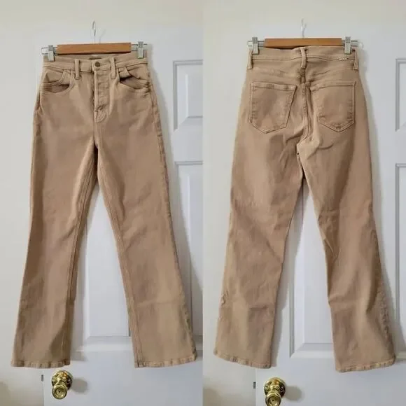 MOTHER The Stash Tripper Ankle Jeans, Brown 25 $208